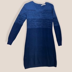 Athleta blue ombrΓ© sweater dress